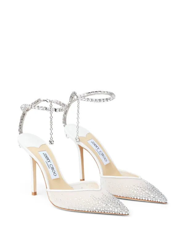 Jummy Choo Crystal Mesh Heels