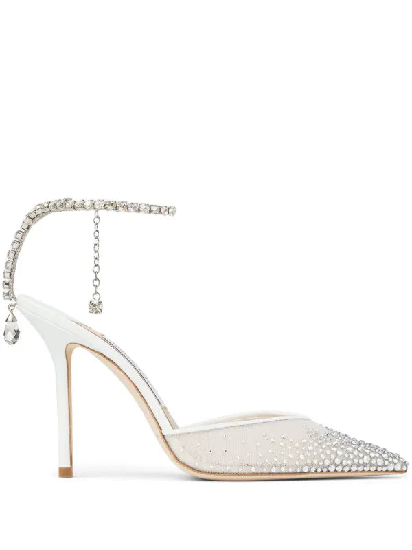Jummy Choo Crystal Mesh Heels