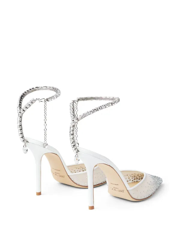 Jummy Choo Crystal Mesh Heels