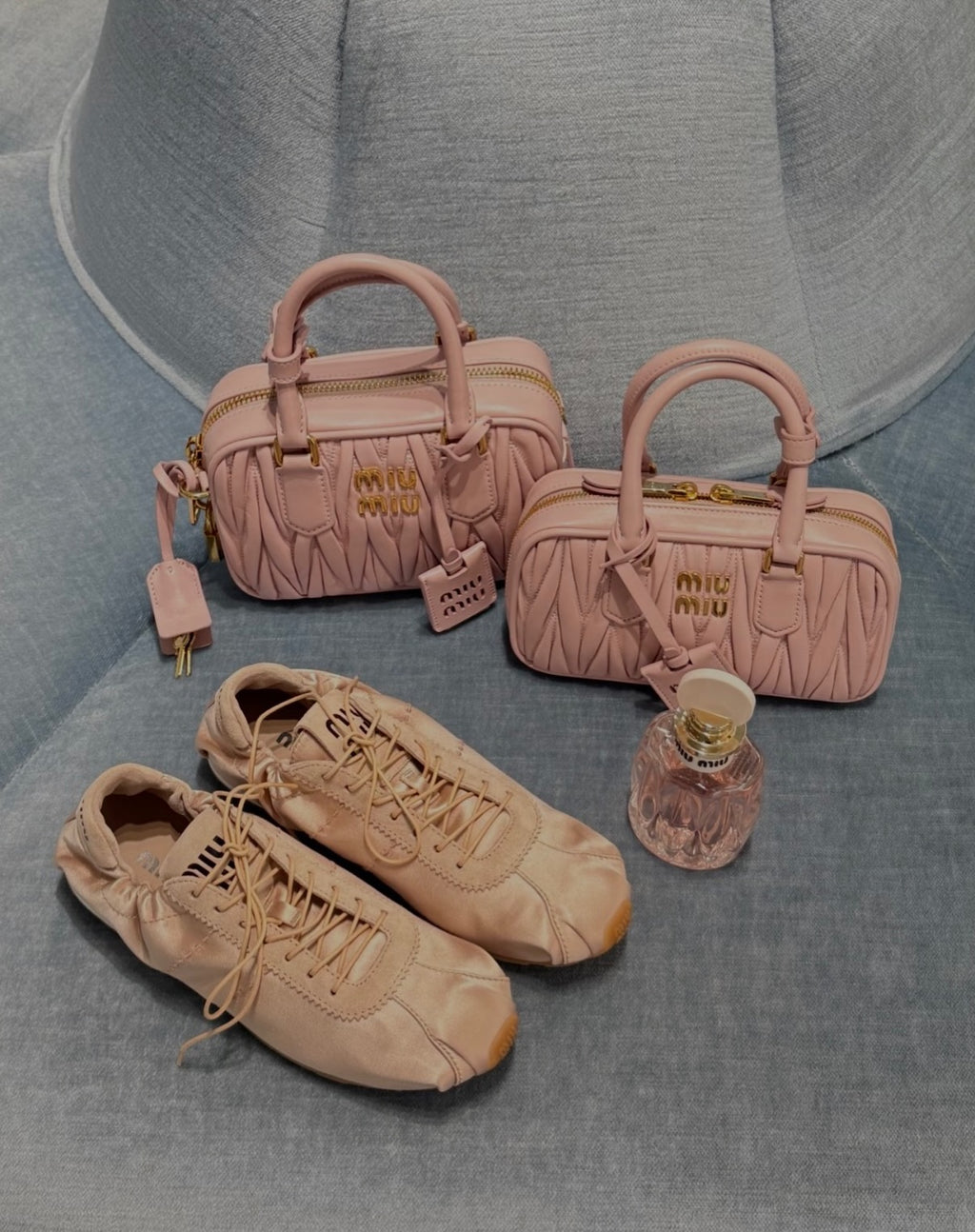 Miu Miu Plume Satin Sneakers