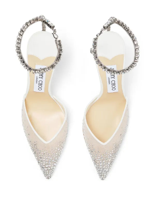 Jummy Choo Crystal Mesh Heels