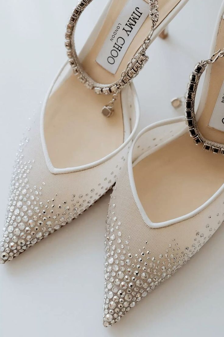 Jummy Choo Crystal Mesh Heels