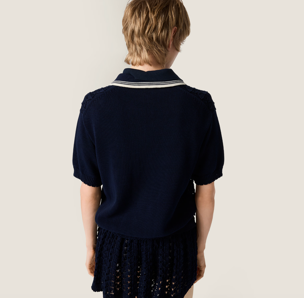 Miu Miu Skirt Set Navy