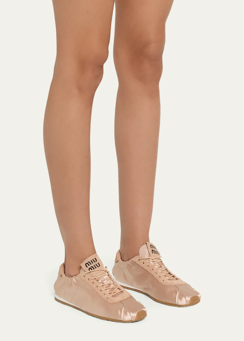 Miu Miu Plume Satin Sneakers