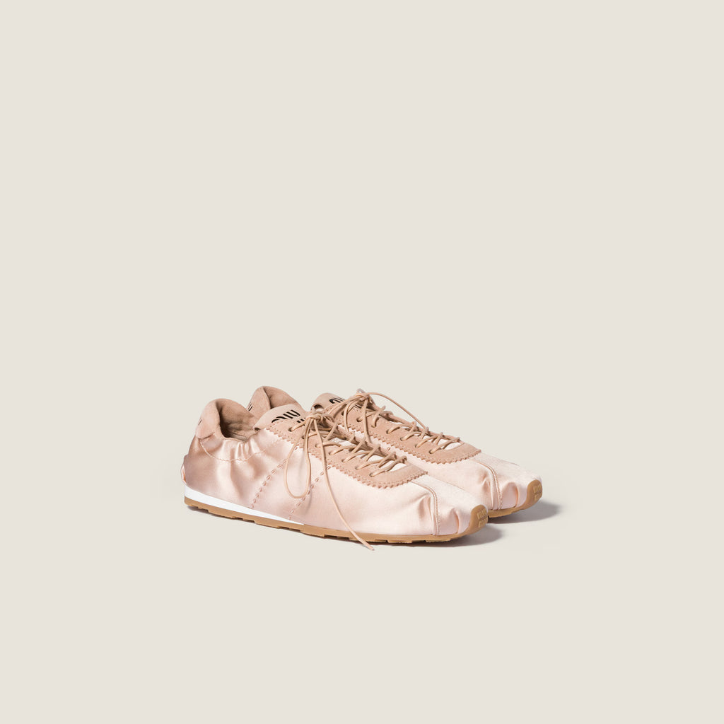 Miu Miu Plume Satin Sneakers