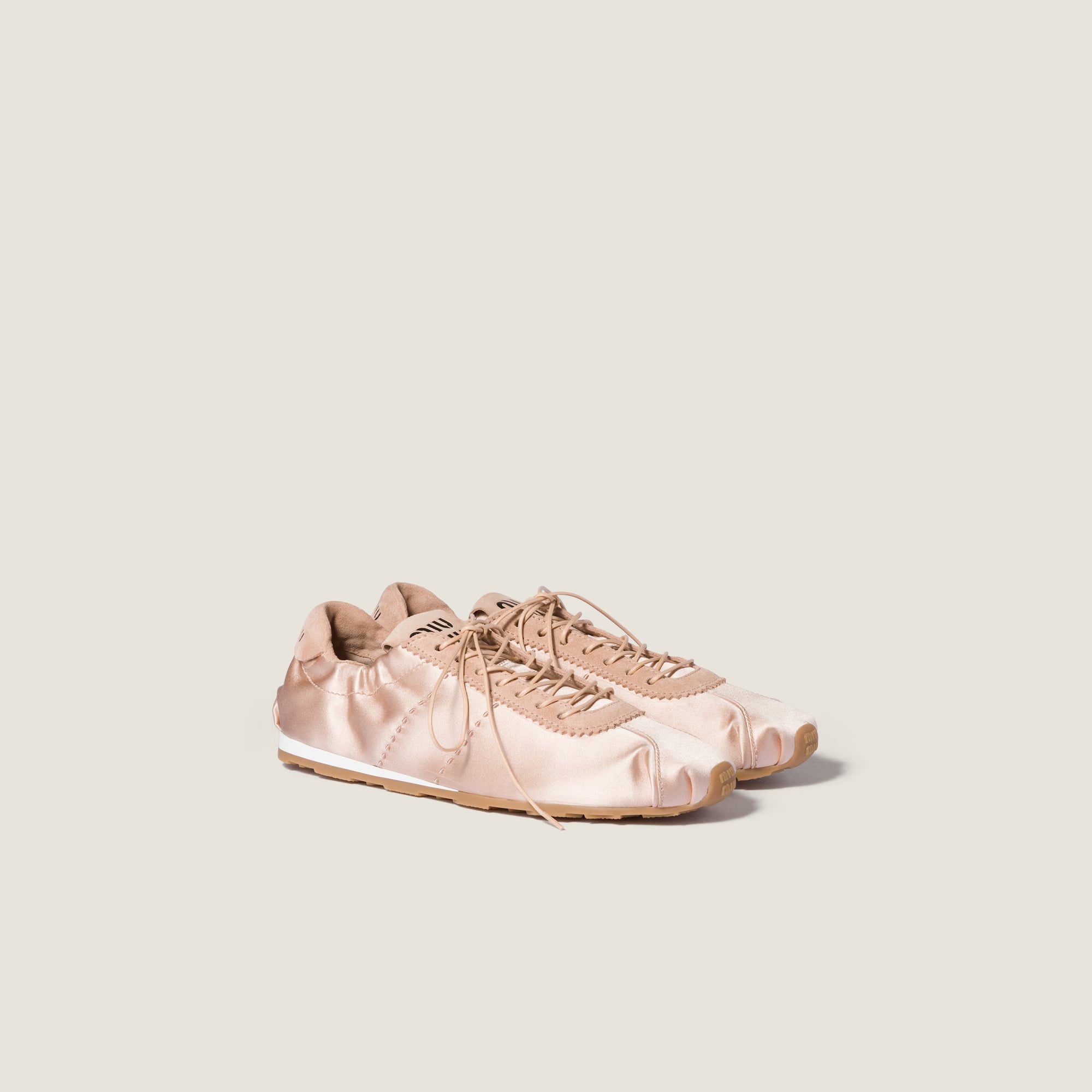 Miu Miu Plume Satin Sneakers