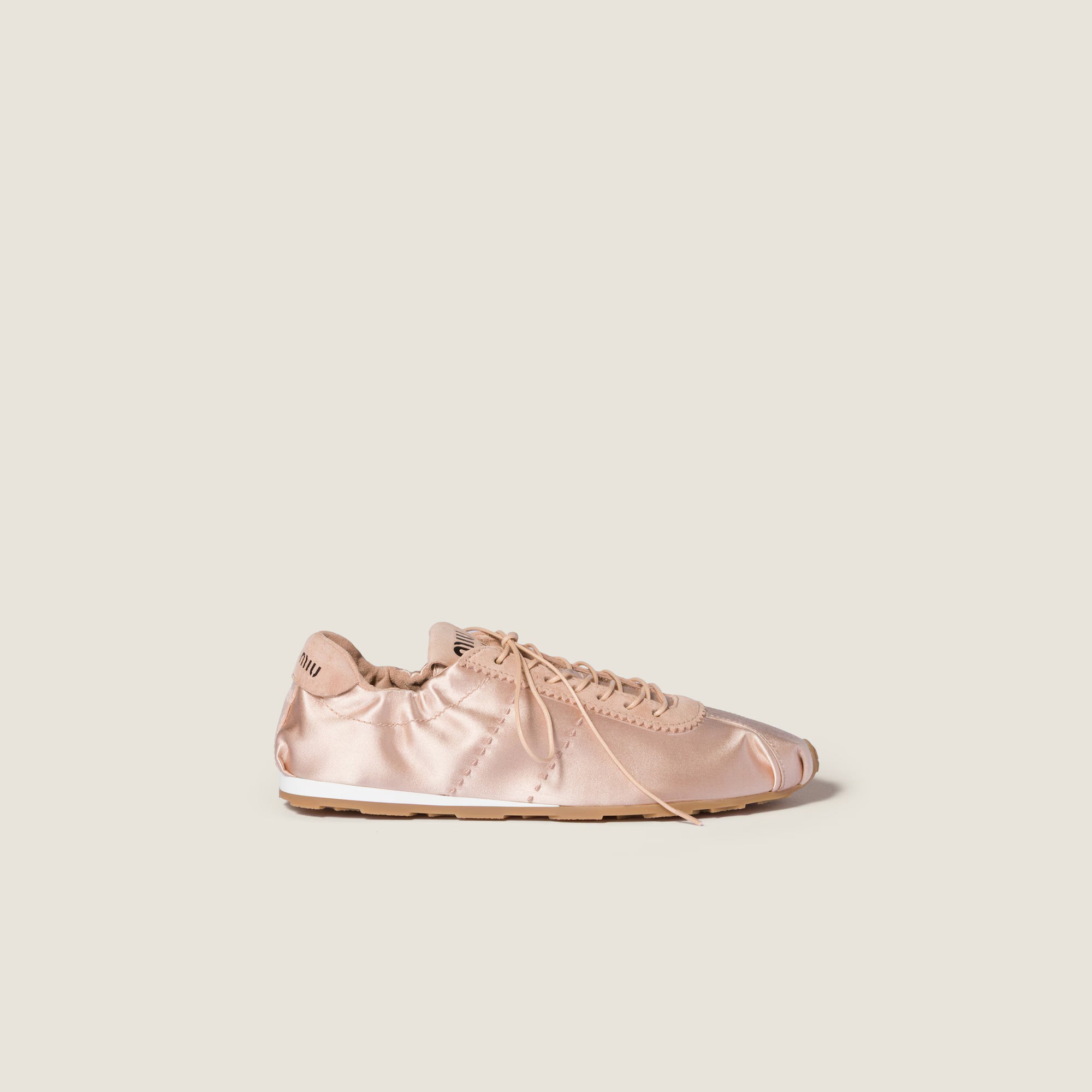 Miu Miu Plume Satin Sneakers