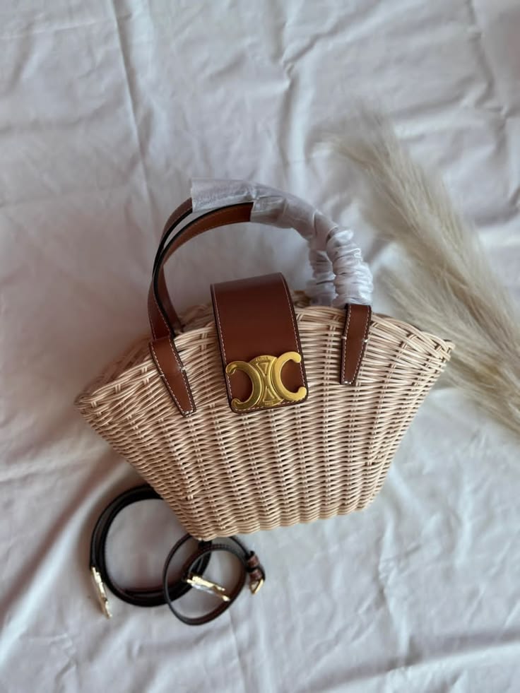 Celine Rattan Bag